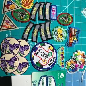 Girl Scout patches and badges